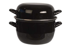 Cosy & Trendy Mosselpan - Zwart - ø 20 cm / 3.3 liter - geëmailleerde anti-aanbaklaag
