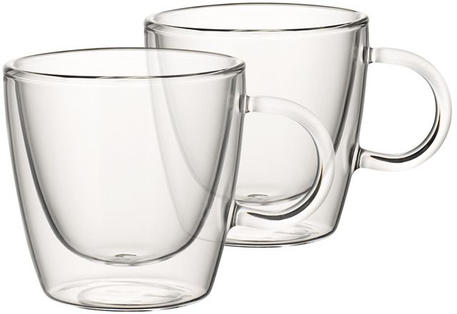 Villeroy &amp; Boch Verres à double paroi Artesano Boissons chaudes et froides - 220 ml - 2 pièces - avec oreille