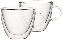 Villeroy & Boch Verres à double paroi Artesano Boissons chaudes et froides - 420 ml - 2 pièces - avec oreille