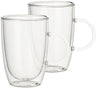 Villeroy &amp; Boch Verres à double paroi Artesano Boissons chaudes et froides - 390 ml - 2 pièces - avec oreille