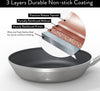 Ensemble de casseroles Saveur Selects Voyage Series (Sauteuse ø 25 cm + Poêle ø 30 cm) - Acier inoxydable triplé - Induction et toutes autres sources de chaleur