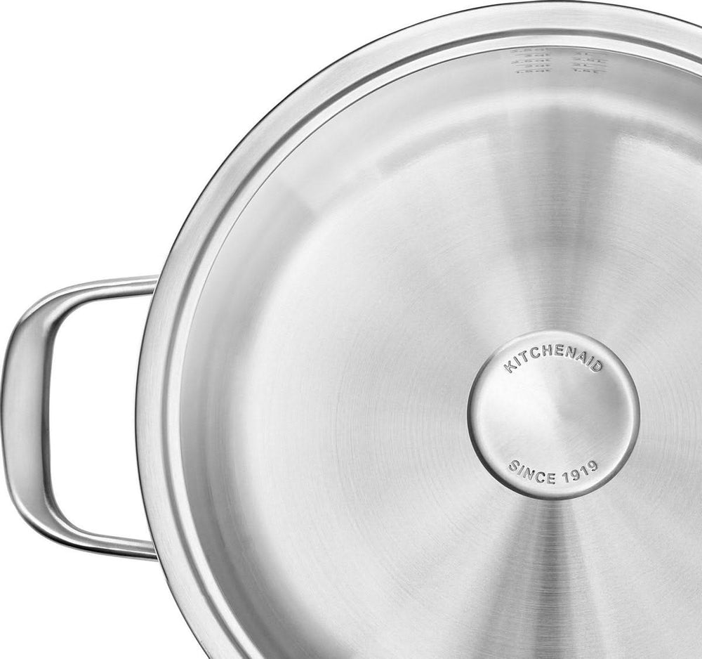 Casserole KitchenAid Multi-Ply en acier inoxydable - ø 24 cm / 4,9 litres