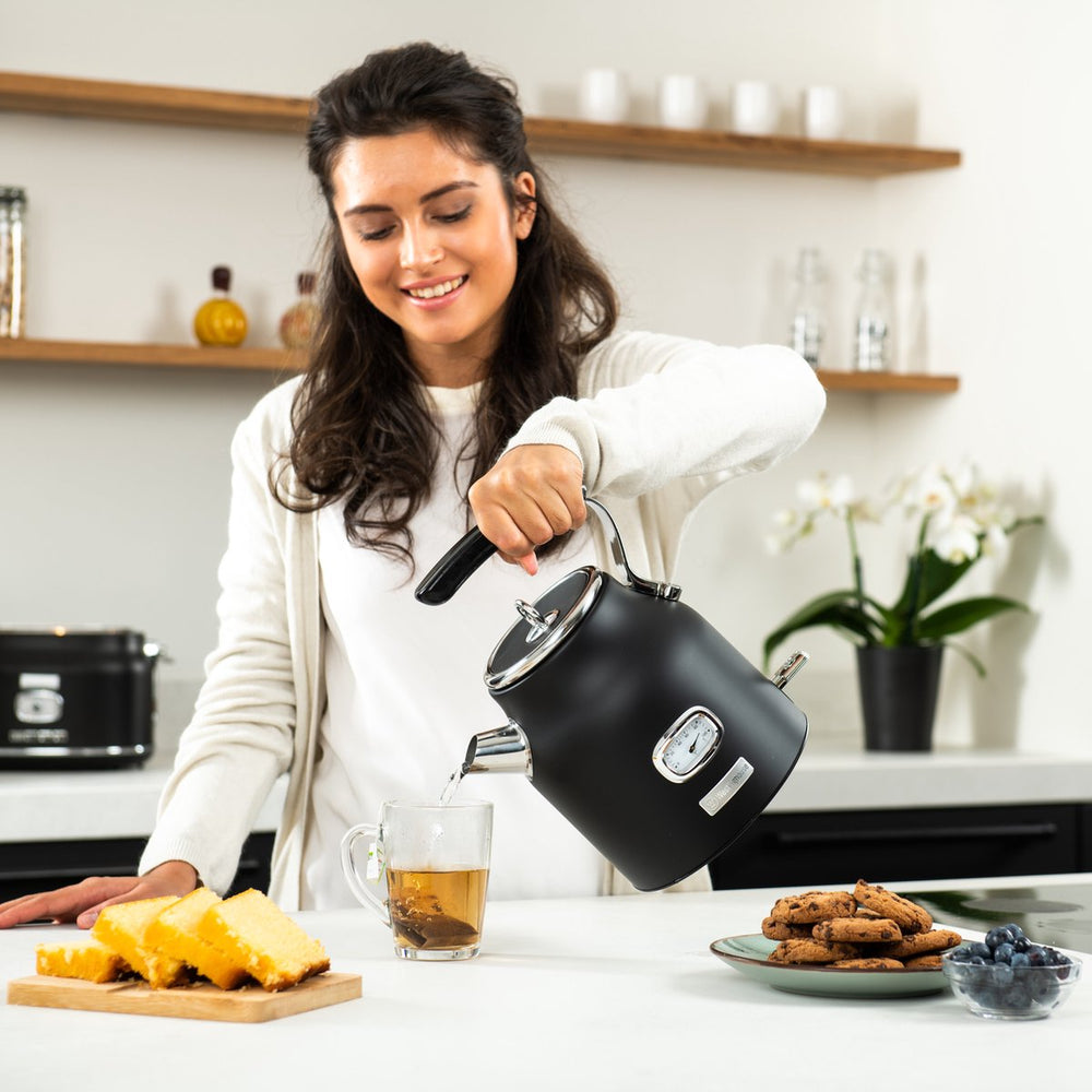 Bouilloire rétro Westinghouse + Cafetière filtre - Filtre à café - Noir