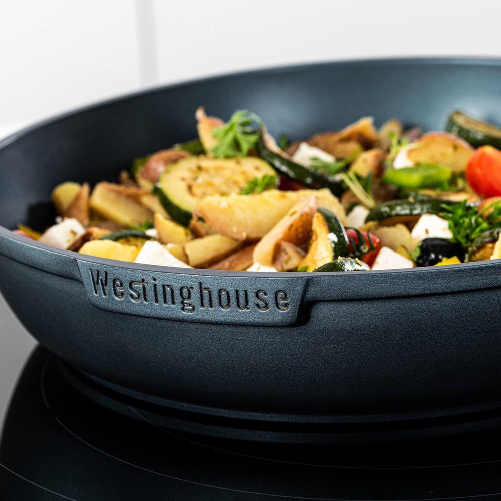 Westinghouse Pan Set Performance (Poêle ø 24 et 28 cm + Casserole ø 18 cm) - Bleu - Induction et tous autres feux