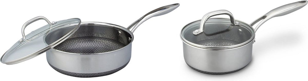 Batterie de Cuisine Westinghouse Black Signature (Casserole ø 24 cm + Casserole ø 20 cm) - Induction et tous autres feux