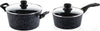 Westinghouse Pannenset Black Marble (Braadpan ø 24 cm + Steelpan ø 18 cm) - Inductie en alle andere warmtebronnen