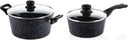 Westinghouse Pannenset Black Marble (Braadpan ø 28 cm + Steelpan ø 20 cm) - Inductie en alle andere warmtebronnen