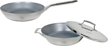 Ensemble de casseroles Saveur Selects Voyage Series (Sauteuse ø 25 cm + Poêle ø 30 cm) - Acier inoxydable triplé - Induction et toutes autres sources de chaleur