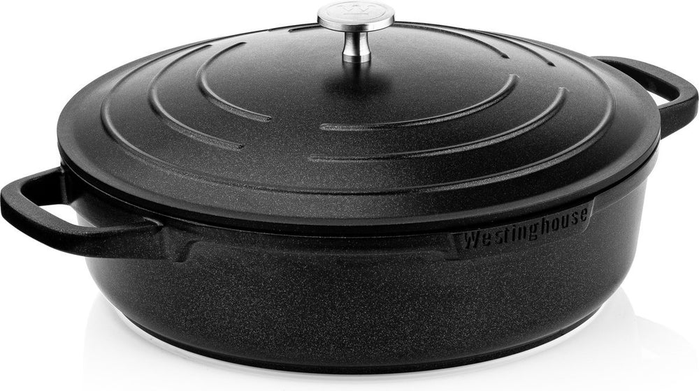 Westinghouse Pannenset Performance (Braadpan + Hapjespan) ø 28 cm - Zwart - Inductie en alle andere warmtebronnen