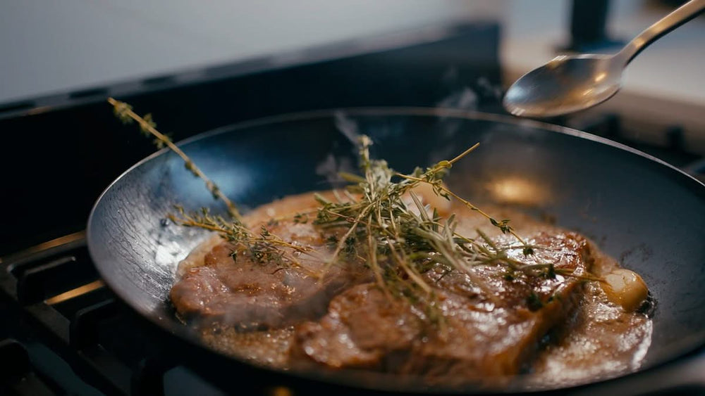 Saveur sélectionne Poêle en acier au carbone - ø 30 cm - Sans revêtement antiadhésif