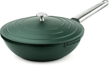 Westinghouse Pannenset Performance (Wokpan + Grillpan) ø 28 cm - Groen - Inductie en alle andere warmtebronnen