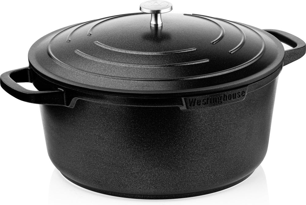 Westinghouse Pannenset Performance (Braadpan + Hapjespan) ø 28 cm - Zwart - Inductie en alle andere warmtebronnen