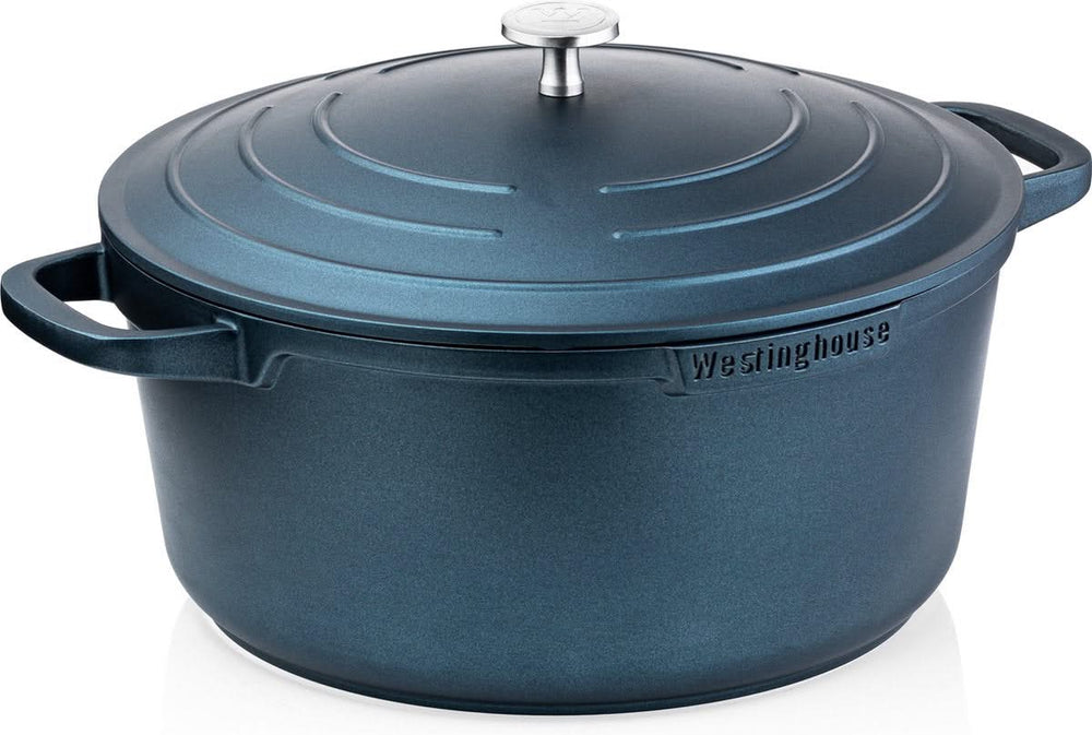 Westinghouse Pannenset Performance (Braadpan + Hapjespan) ø 28 cm - Blauw - Inductie en alle andere warmtebronnen