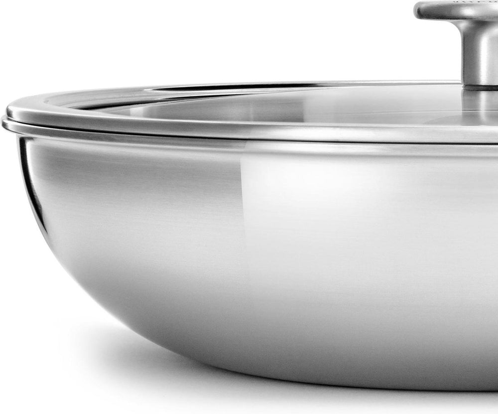 Poêle wok KitchenAid en acier inoxydable Multi-Ply ø 28 cm / 3,6 litres