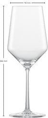 Verres à vin rouge Zwiesel Glass Pure - 550 ml - 2 pièces