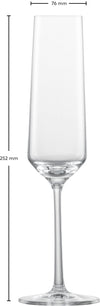 Zwiesel Glas Champagneglazen Pure - 215 ml - 6 stuks