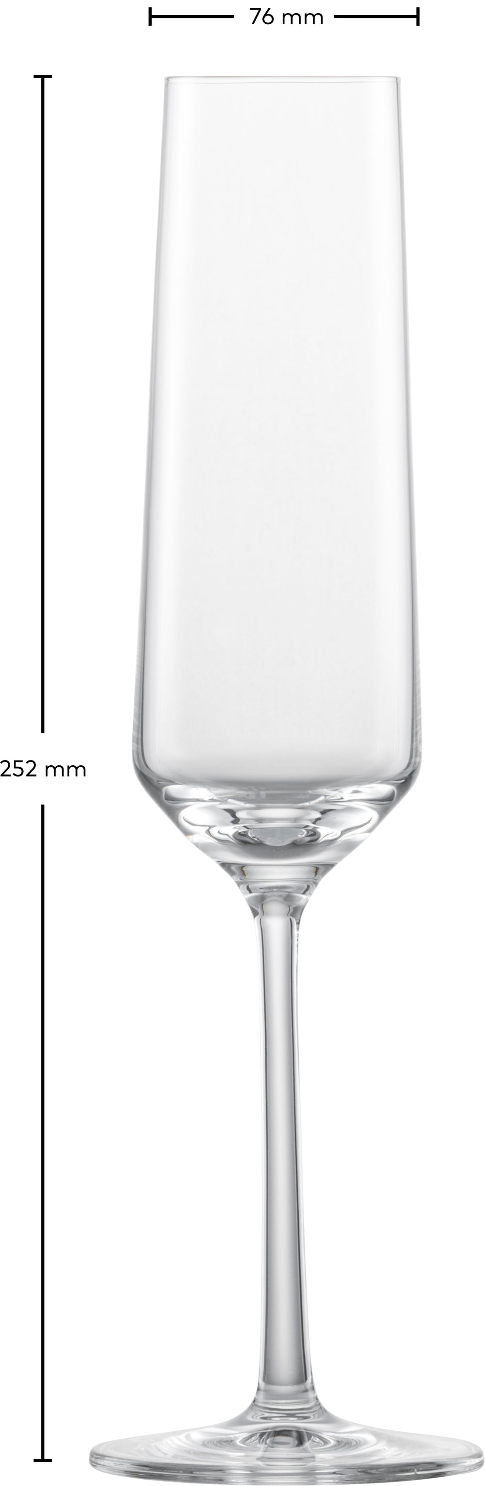 Zwiesel Glas Champagneglazen Pure - 215 ml - 6 stuks