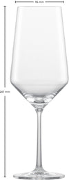 Zwiesel Glas Bordeauxglazen Pure - 680 ml - 6 stuks