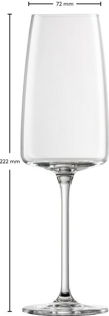 Zwiesel Glas Champagneglazen - Flutes - Vivid Senses Light & Fresh - 380 ml - 2 stuks
