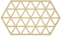 Zone Denmark Dessous de verre Triangles - Sable chaud - 24 x 14 cm