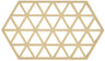 Zone Denmark Dessous de verre Triangles - Sable chaud - 24 x 14 cm