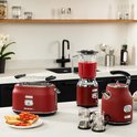 Westinghouse Retro Waterkoker + Broodrooster 2 Sleuven - Rood