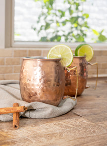 Cosy & Trendy Cocktailbeker Moscow Mule - Gehamerd Koper - 450 ml