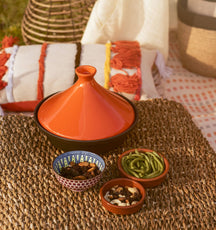 Cosy & Trendy Tajine Inductie - Zwart/Oranje - ø 25 cm