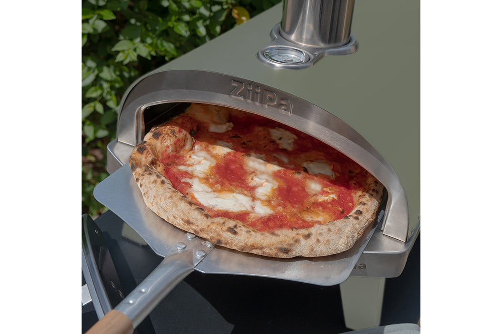 Four à pizza ZiiPa Piana - À bois - avec thermomètre - en eucalyptus - pour des pizzas de ø 30 cm