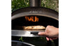 ZiiPa Four à Pizza Piana - Au Feu de Bois - avec Thermomètre - Anthracite - pour pizzas ø 30 cm - Pierre à pizza rotative