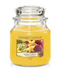 Yankee Candle Bougie Parfumée Medium Carambole Tropicale - 13 cm / ø 11 cm