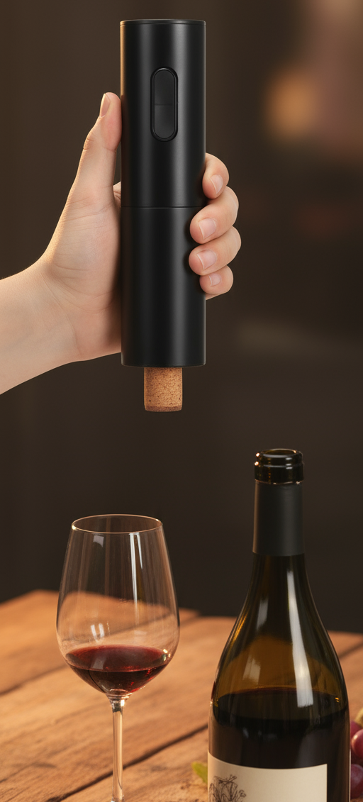 Cookinglife Elektrische Kurkentrekker Zwart