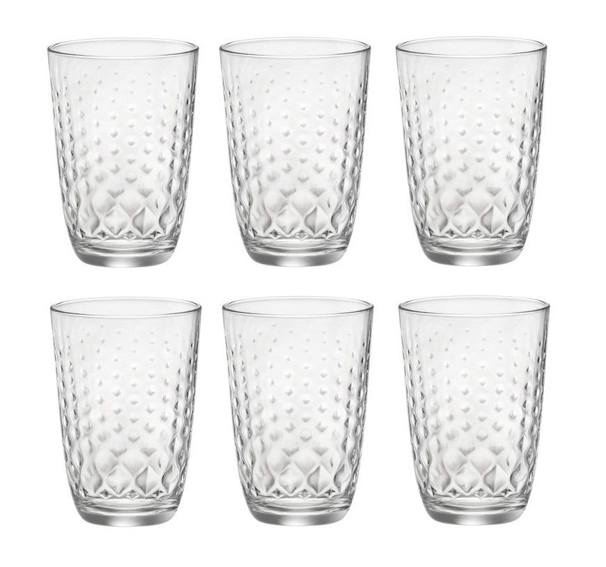 Verres à Long Drink Bormioli Rocco Glit Transparent - 390 ml - 6 pièces