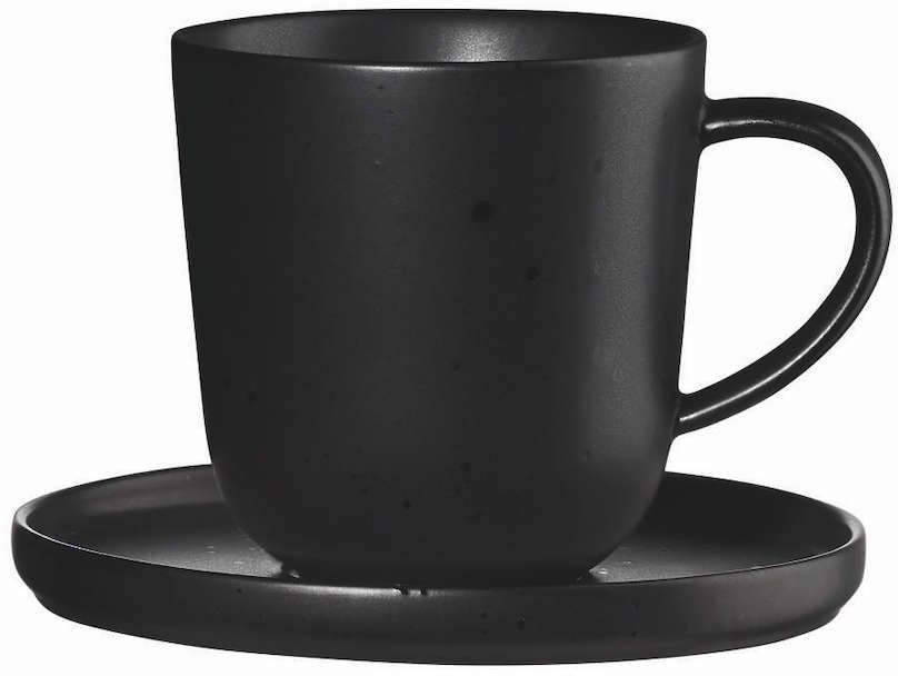 ASA Selection Tasse à expresso et soucoupe Coppa Kuro 80 ml