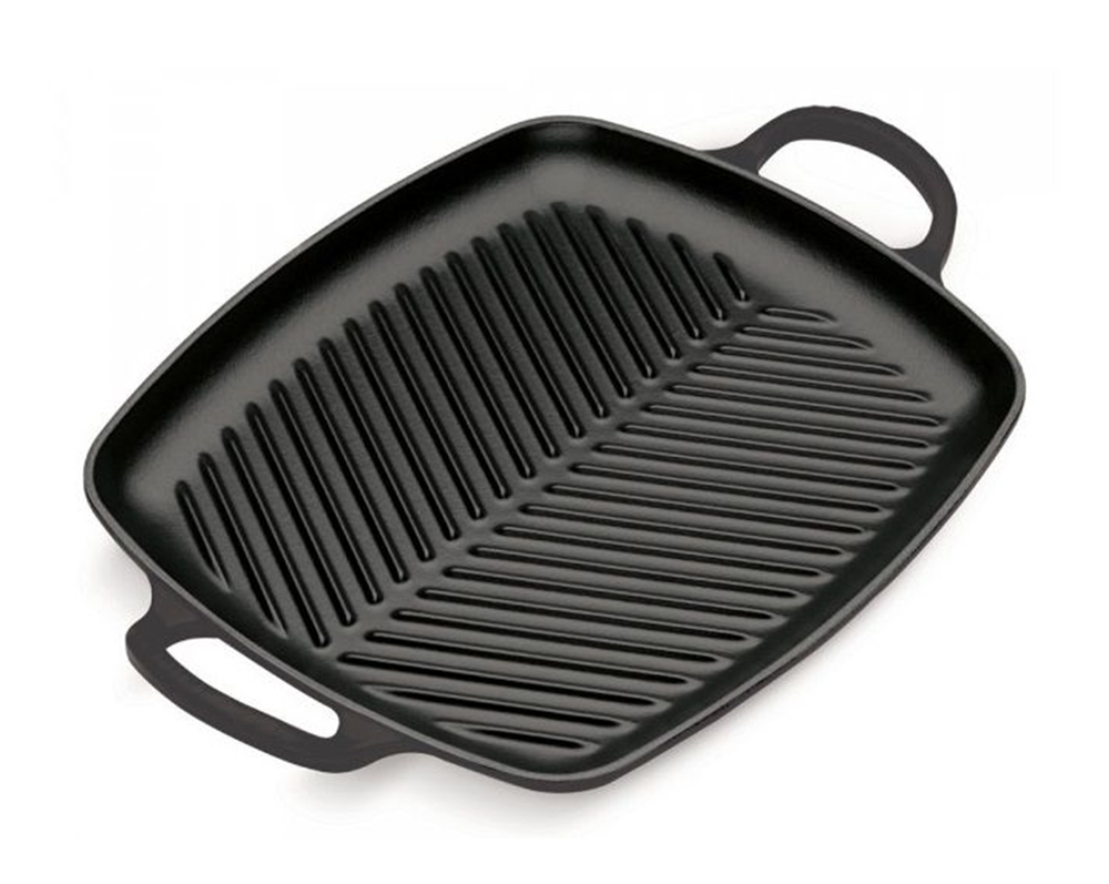 Le Creuset Grillplaat Signature - Mat Zwart - 30 x 27 cm