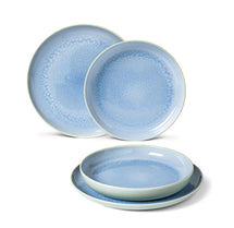 Villeroy & Boch Service d'assiettes Crafted - Bleuet turquoise - 4 pièces / 2 personnes