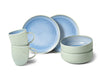 Villeroy &amp; Boch Service de vaisselle Crafted - Bleuet turquoise - 6 pièces / 2 personnes