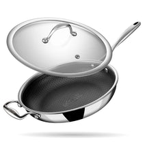 Stahl Cookware Koekenpan Hybrid 28 cm - Inclusief Glazen Deksel