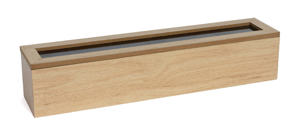 Sakura Tea Theedoos - Hout - 6-vaks - met Fluweel - 43 x 9 cm