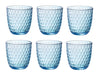 Bormioli Rocco Glass Slot - Bleu - 290 ml - 6 pièces