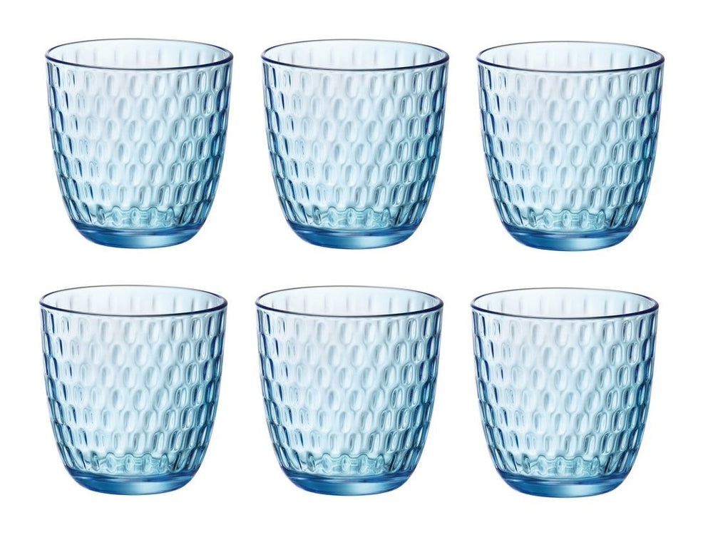 Bormioli Rocco Glass Slot - Bleu - 290 ml - 6 pièces