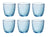 Bormioli Rocco Glass Slot - Bleu - 290 ml - 6 pièces