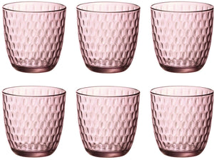 Bormioli Rocco Waterglazen Slot - Roze - 290 ml - 6 stuks