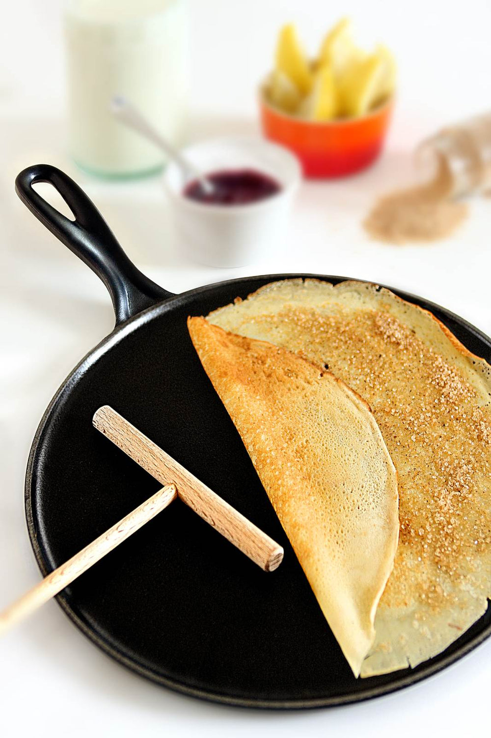 Le Creuset Poêle à Crêpes / Crepepan Tradition - Noir Mat - ø 27 cm