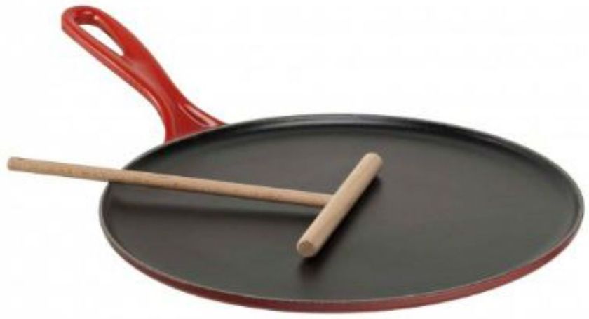 Le Creuset Poêle à crêpes / Crepepan Tradition - Rouge cerise - ø 27 cm