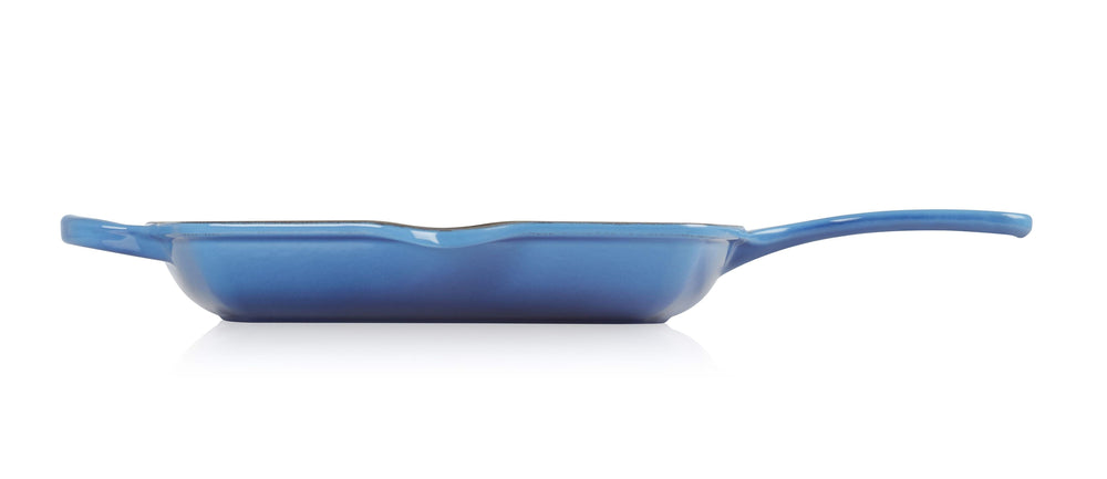 Poêle Grill Le Creuset Signature - Azur - 26 x 26 cm - revêtement antiadhésif émaillé