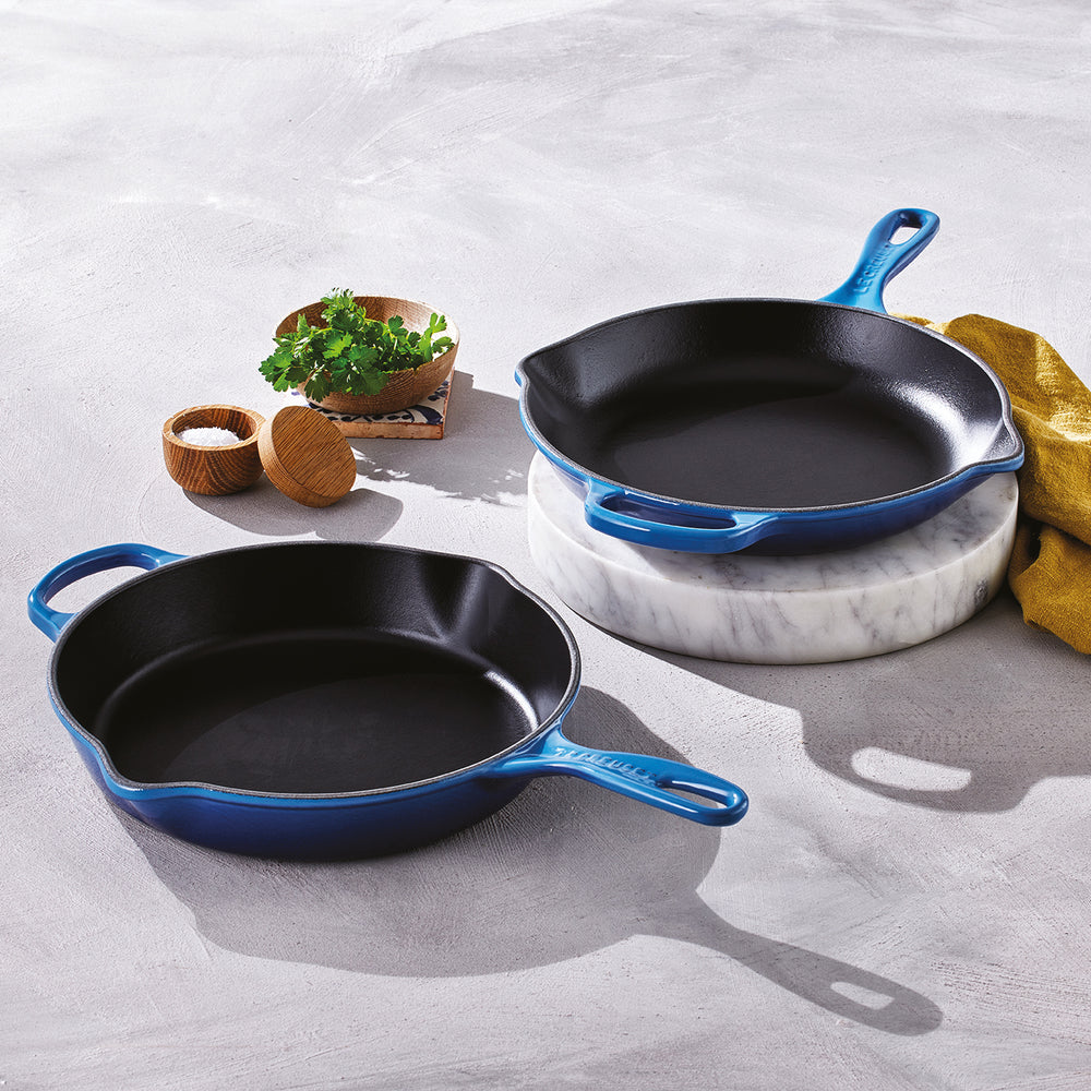 Le Creuset Poêle Signature - Azur - ø 26 cm - revêtement antiadhésif émaillé