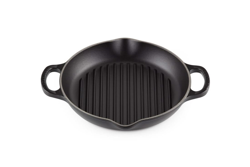 Le Creuset Plaque Grill Signature - Noir Mat - Haute - ø 25 cm