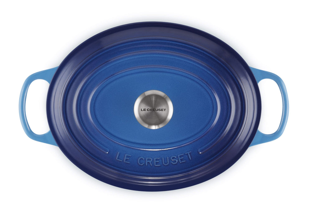 Le Creuset Braadpan Signature - Ovaal - Azure - ø 27 cm / 4.1 liter