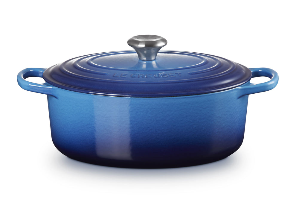 Le Creuset Braadpan Signature - Ovaal - Azure - ø 29 cm / 4.7 liter